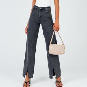 Princess Poly Black Wide Leg Rosalie Jeans